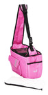 Pet Life ® Over-The-Shoulder Back-Supportive Fashion Sporty Pet Dog Carrier w/ Pouch Pink 