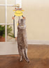 Pet Life ® 'Paw-Pleasant' Hanging Sisal & Jute Carpet Kitty Cat Scratcher with Toy  