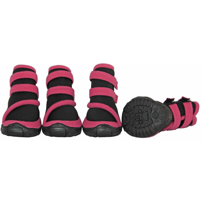 Pet Life ® 'Performance-Coned' Premium Stretch High Ankle Support Dog Shoes - Set Of 4