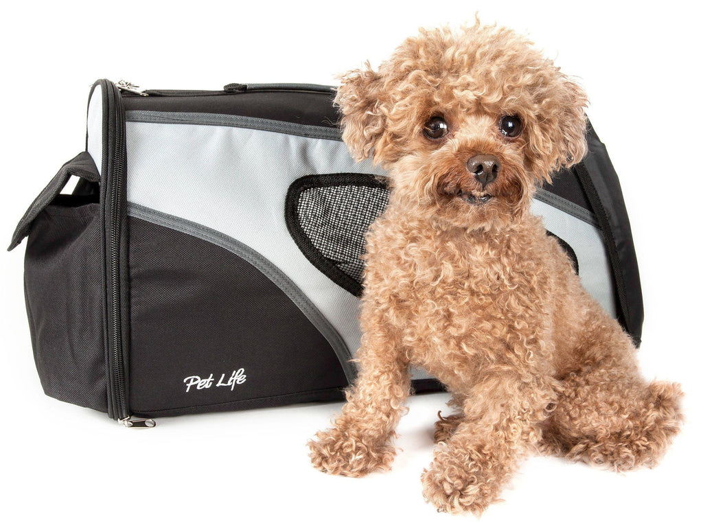 Pet Life ® 'Phenom-Air' Airline Approved Collapsible Fashion Designer Pet Dog Carrier B...