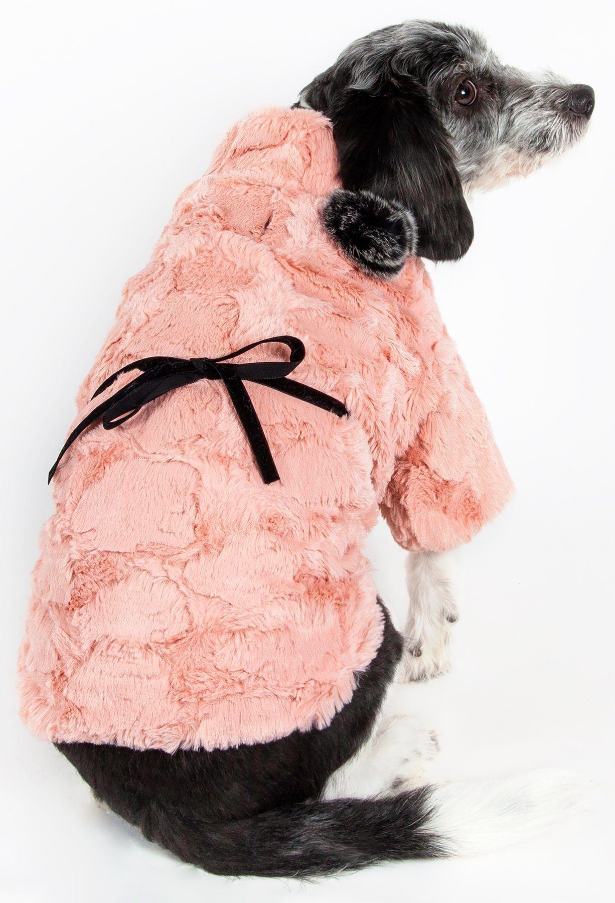 Pet Life ® 'Pink-Mink' Luxury Designer Dog Coat  