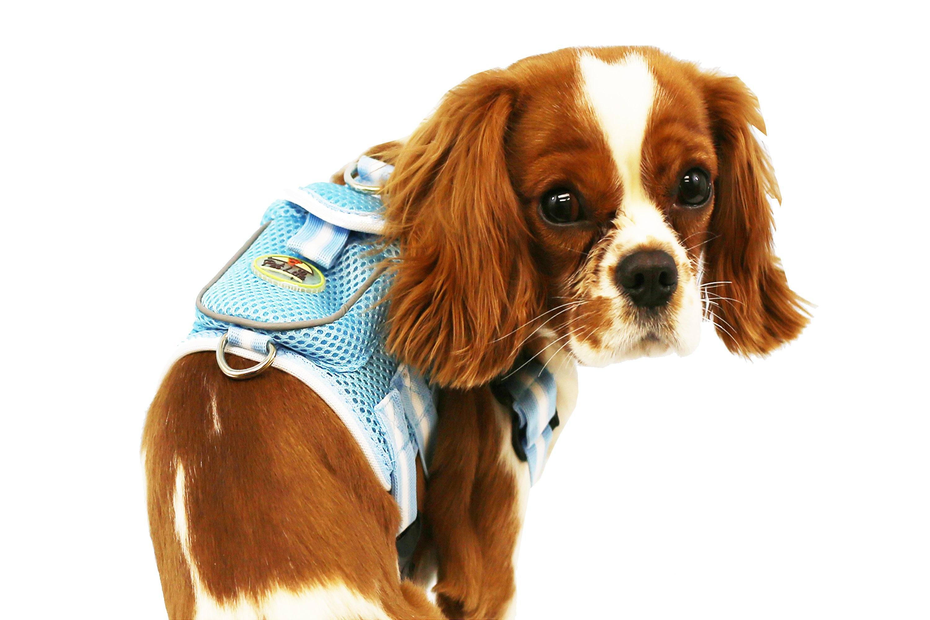 Pet Life ® 'Pocket Bark' Reflective Adjustable Fashion Pet Dog Harness w/ Hook-and-Loop Pouch and Dual Harness Rings  