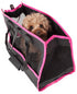 Pet Life ® 'Posh Paw' Elegant Leatherette Designer Fashion Travel Pet Dog Carrier Tote  