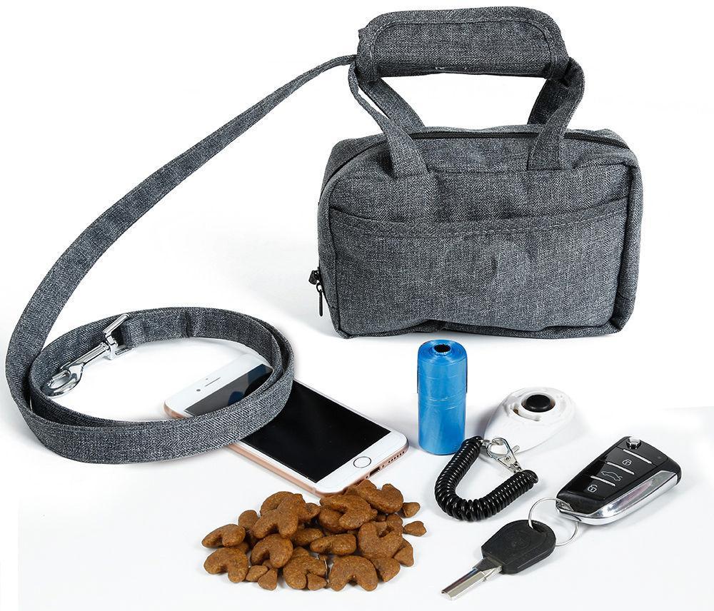 Leash Bag with Waste Bag Dispenser, Key Clip, Phone Pocket, Treat Pouc –  Homevative