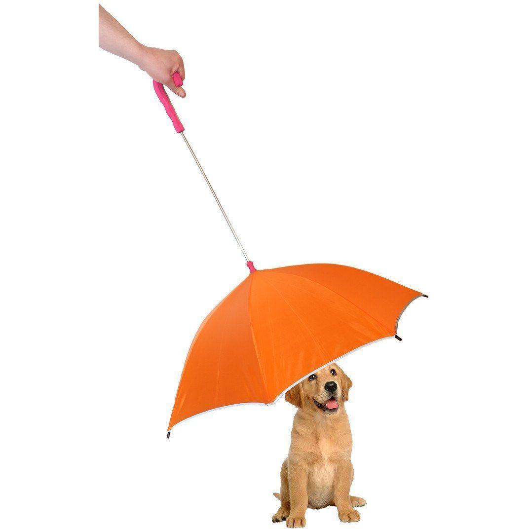 Pet Life ® Pour-Protection Reflective Waterproof Dog Umbrella and Leash  