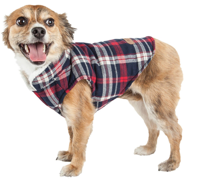 Pet Life ® 'Puddler' Classical Insulated Fashion Plaid Dog Coat