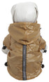 Pet Life ® 'Reflecta-Sport' Multi-Adjustable Reflective Weather-Proof Dog Raincoat w/ Removable Hood  