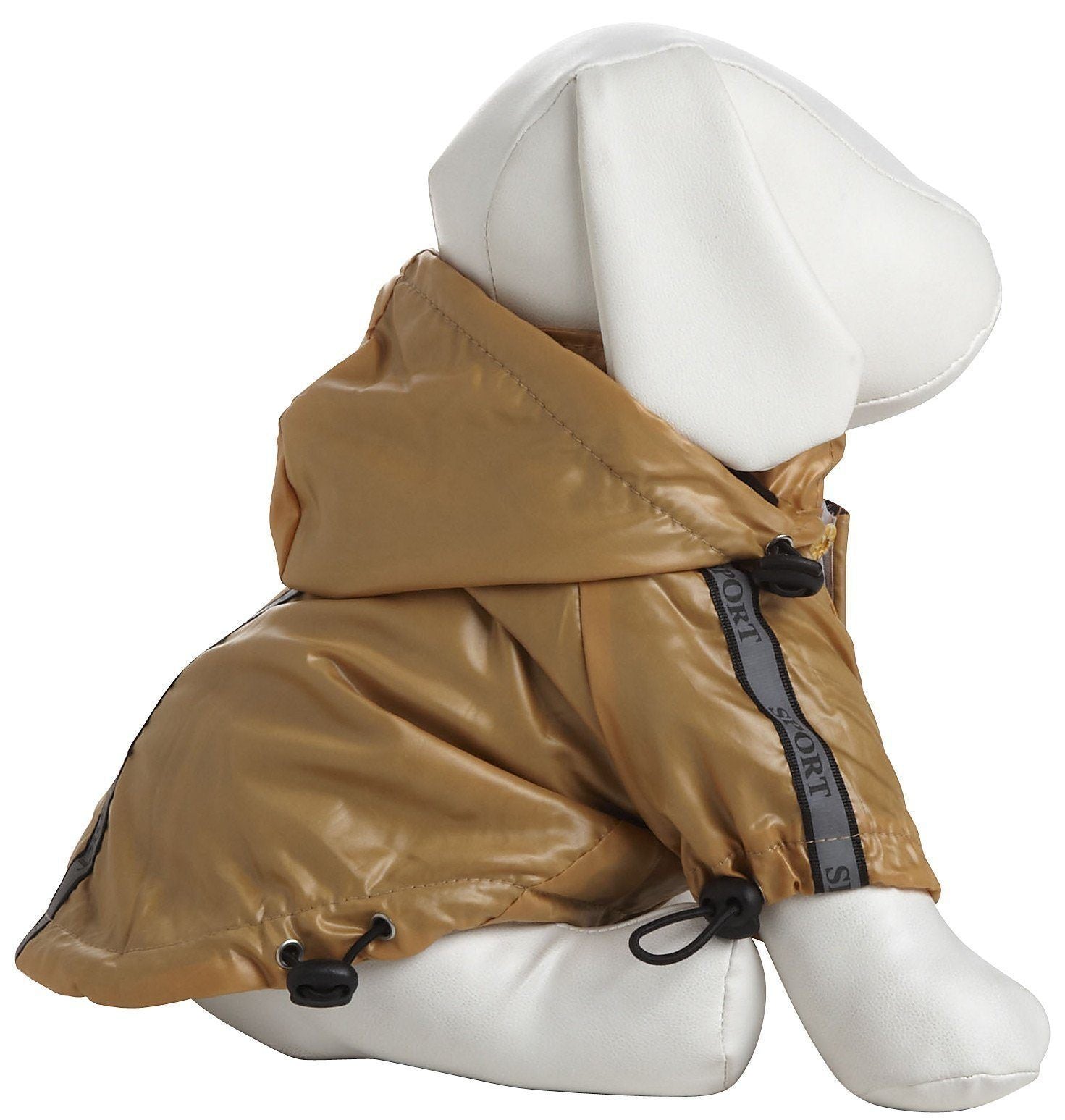 Pet Life ® 'Reflecta-Sport' Multi-Adjustable Reflective Weather-Proof Dog Raincoat w/ Removable Hood  