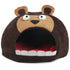 Pet Life ® 'Roar Bear' Snuggle Plush Polar Fleece Fashion Designer Pet Dog Bed House Lounge Dark Brown 