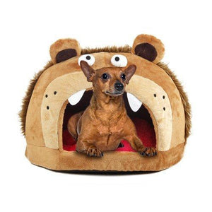 Pet Life ® 'Roar Bear' Snuggle Plush Polar Fleece Fashion Designer Pet Dog Bed House Lo...