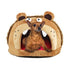 Pet Life ® 'Roar Bear' Snuggle Plush Polar Fleece Fashion Designer Pet Dog Bed House Lounge  