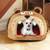 Pet Life ® 'Roar Bear' Snuggle Plush Polar Fleece Fashion Designer Pet Dog Bed House Lounge  