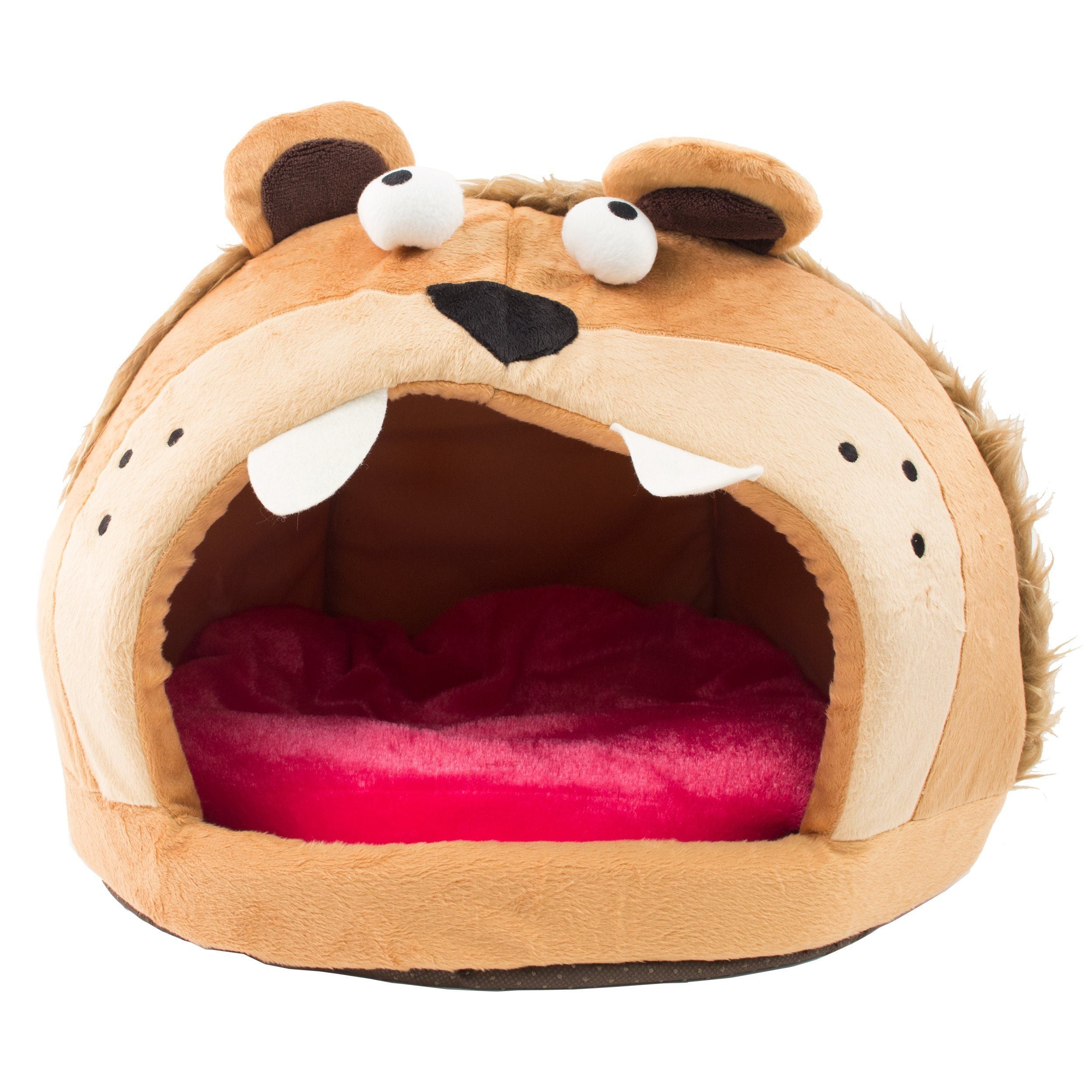 Pet Life ® 'Roar Bear' Snuggle Plush Polar Fleece Fashion Designer Pet Dog Bed House Lounge  