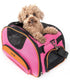 Pet Life ® 'Sky-Max' Airline Approved Designer Sporty Collapsible Travel Fashion Pet Dog Carrier Pink 