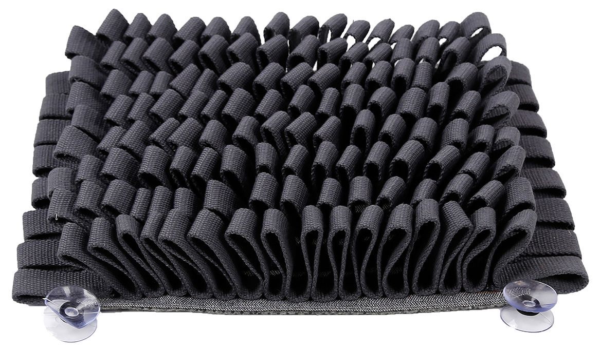 Pet Life ® 'Sniffer Grip' Interactive Anti-Skid Suction Pet Snuffle Mat Gray 