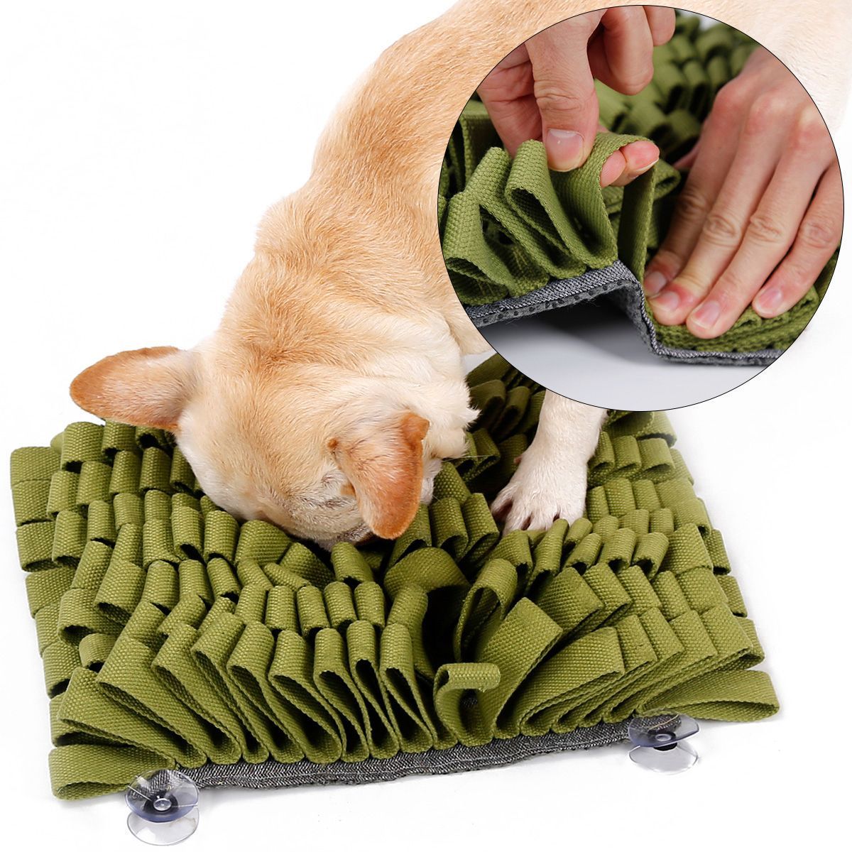 Pet Life ® 'Sniffer Grip' Interactive Anti-Skid Suction Pet Snuffle Mat  