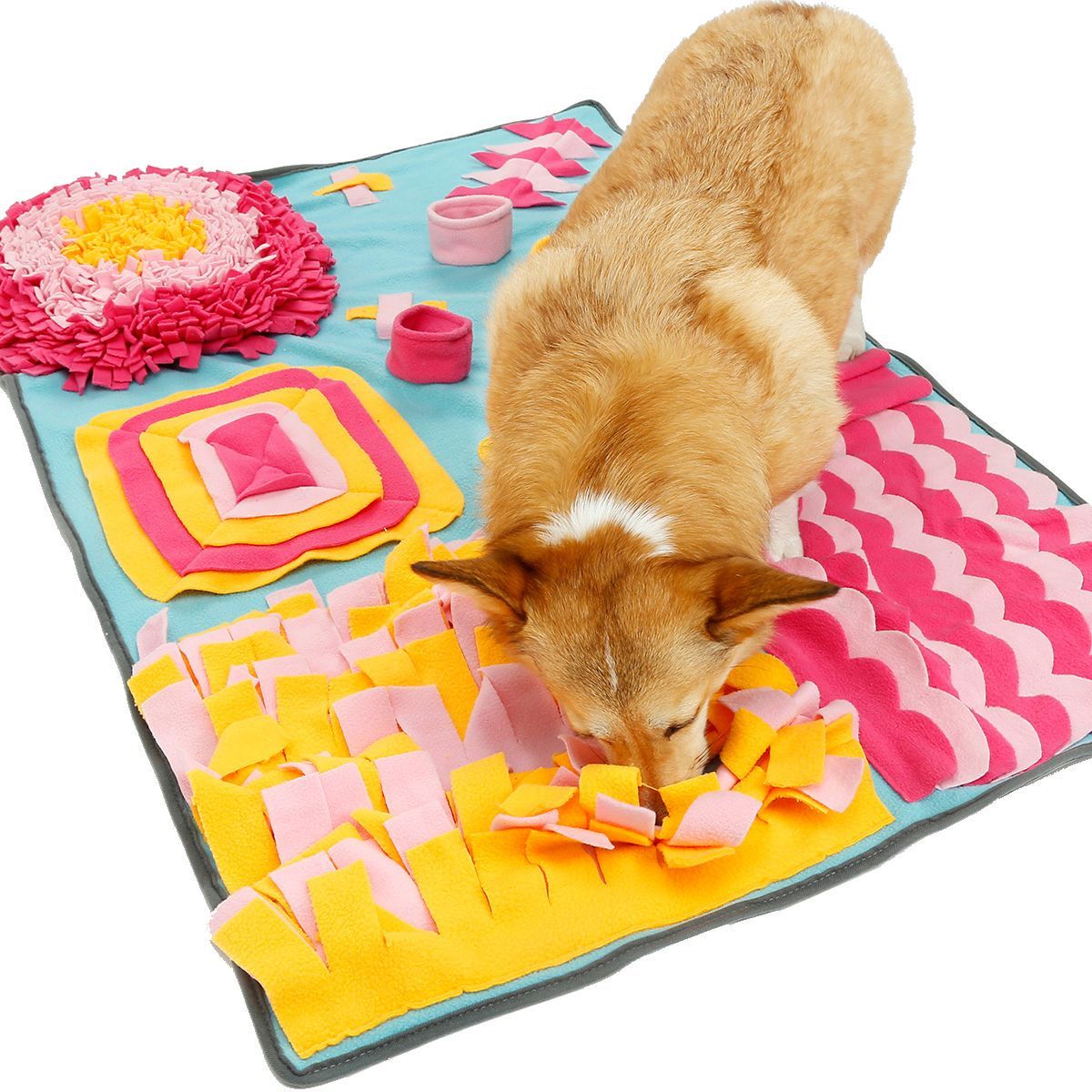 Pet Snuffle Mat Dogs Sniffing Nosework Feeding Mat Slow Feeder