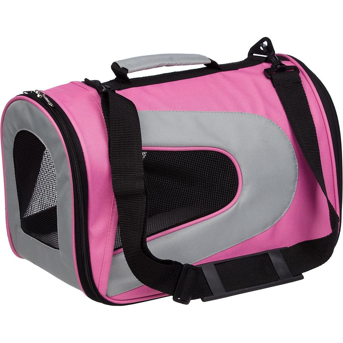 Pet Life 16-in x 9-in x 11-in Pink Collapsible Nylon Small Dog/Cat Bag in  the Pet Carriers department at Lowes.com
