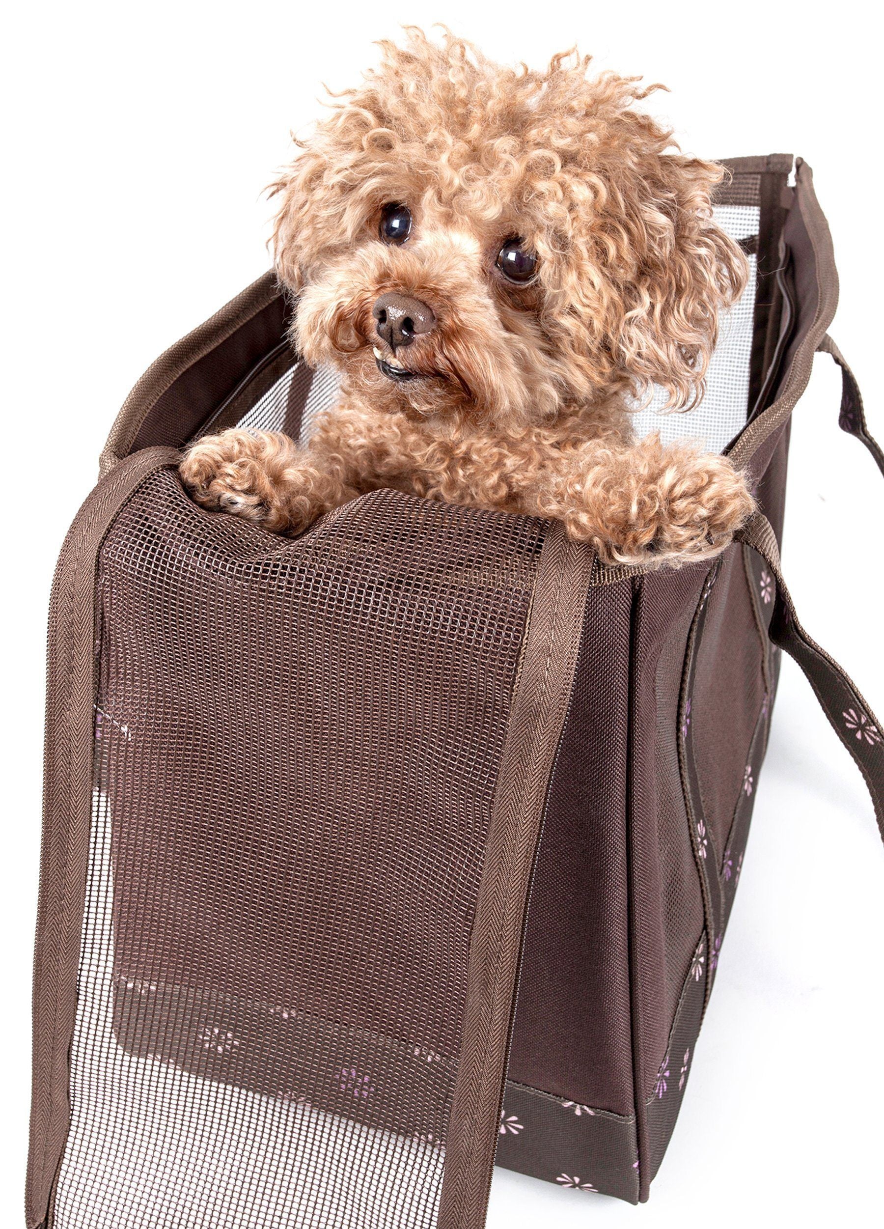 Pet Life ® 'Surround View' Posh Collapsible Fashion Designer Pet Dog Carrier  
