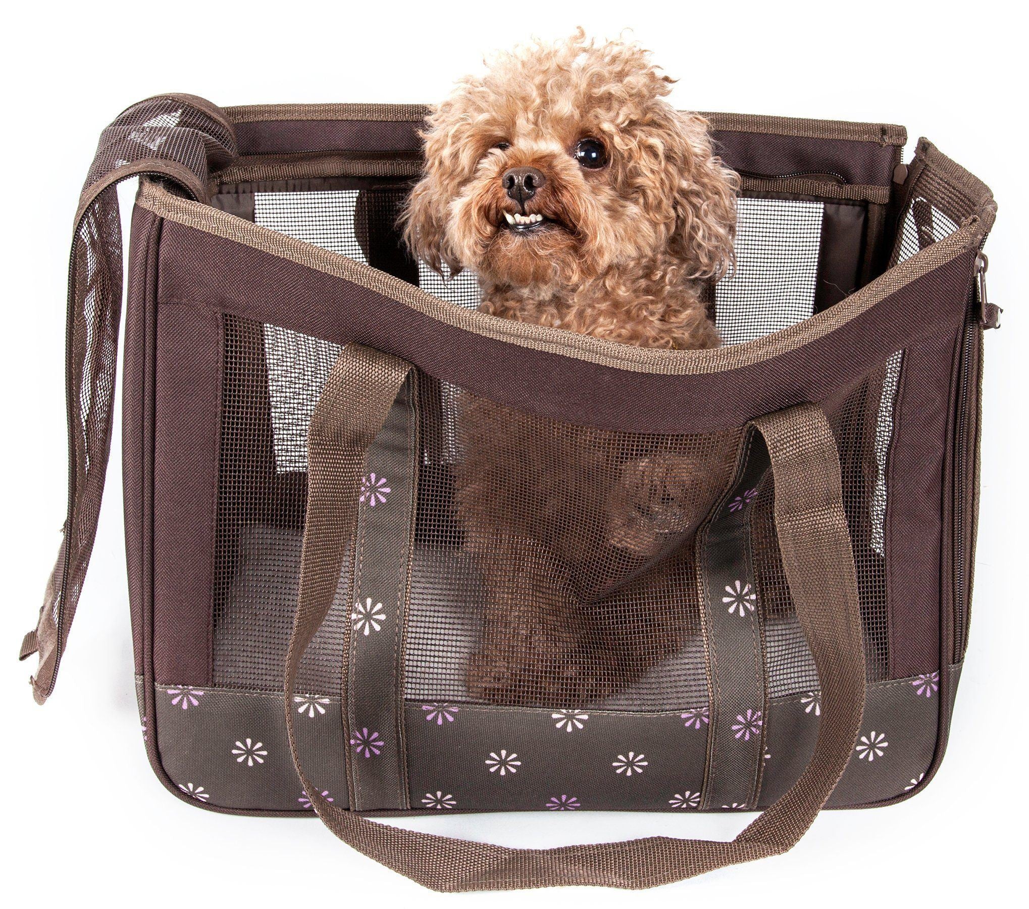 Pet Life ® 'Surround View' Posh Collapsible Fashion Designer Pet Dog Carrier  