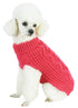 Pet Life ® 'Swivel-Swirl' Heavy Cable Knitted Fashion Designer Dog Sweater  