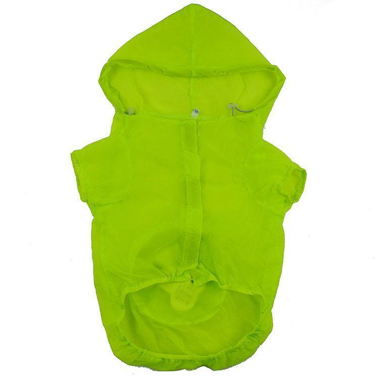 Pet Life ® 'Thunder Paw' Ultimate Waterproof Collapsible Multi-Adjustable Travel Dog Raincoat  