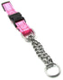 Pet Life ® 'Tutor-Sheild' Martingale Safety and Training Chain Dog Collar Pink Small