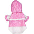 Pet Life ® 'Two-Tone' Waterproof Adjustable Dog Raincoat Jacket w/ Removable Hood X-Small 