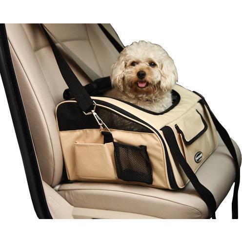 Pet Life ® 'Ultra-Lock' Collapsible Safety Travel Wire Folding Pet Dog Carseat Car Seat Carrier crate  