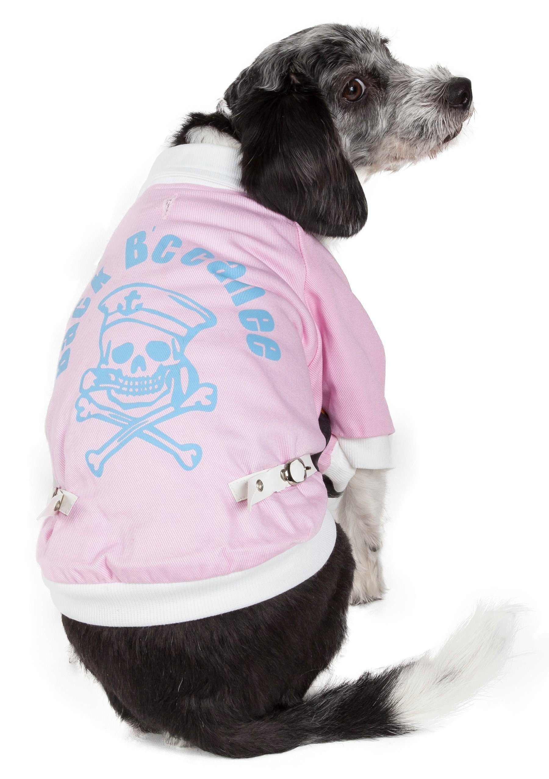 Pet Life ® 'Varsity-Barkcity' Buckled Collared Dog Coat Jacket  