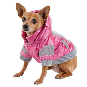 Pet Life ® 'Vintage Aspen' 3M Insulated Sporty Ski Dog Jacket w/ Removable Hood