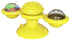 Pet Life ® 'Windmill' Rotating Suction Cup Spinning Cat Toy Yellow 