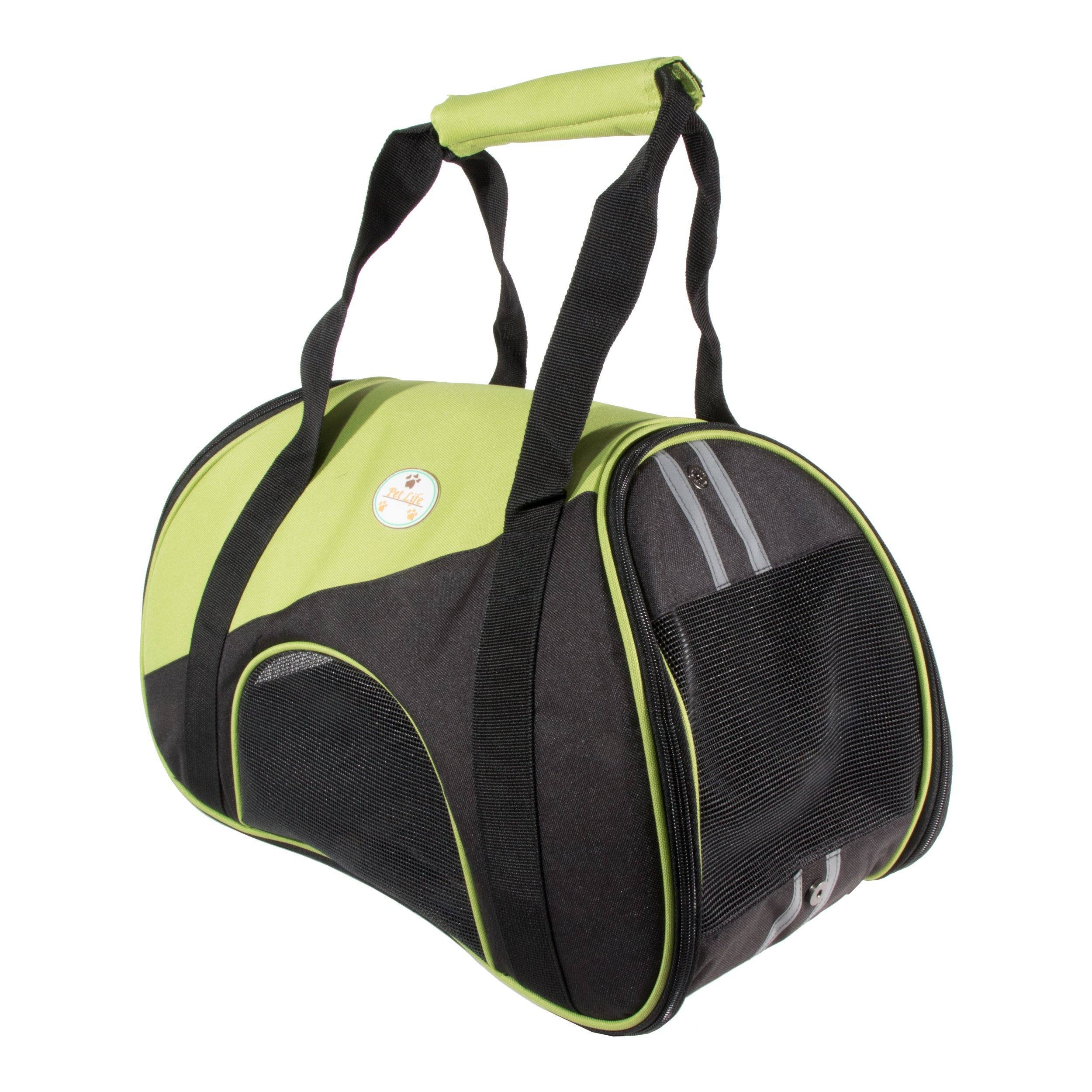 Pet Life ® 'Zip-N-Go' Airline Approved Contoured Fashion Designer Pet Dog Carrier  