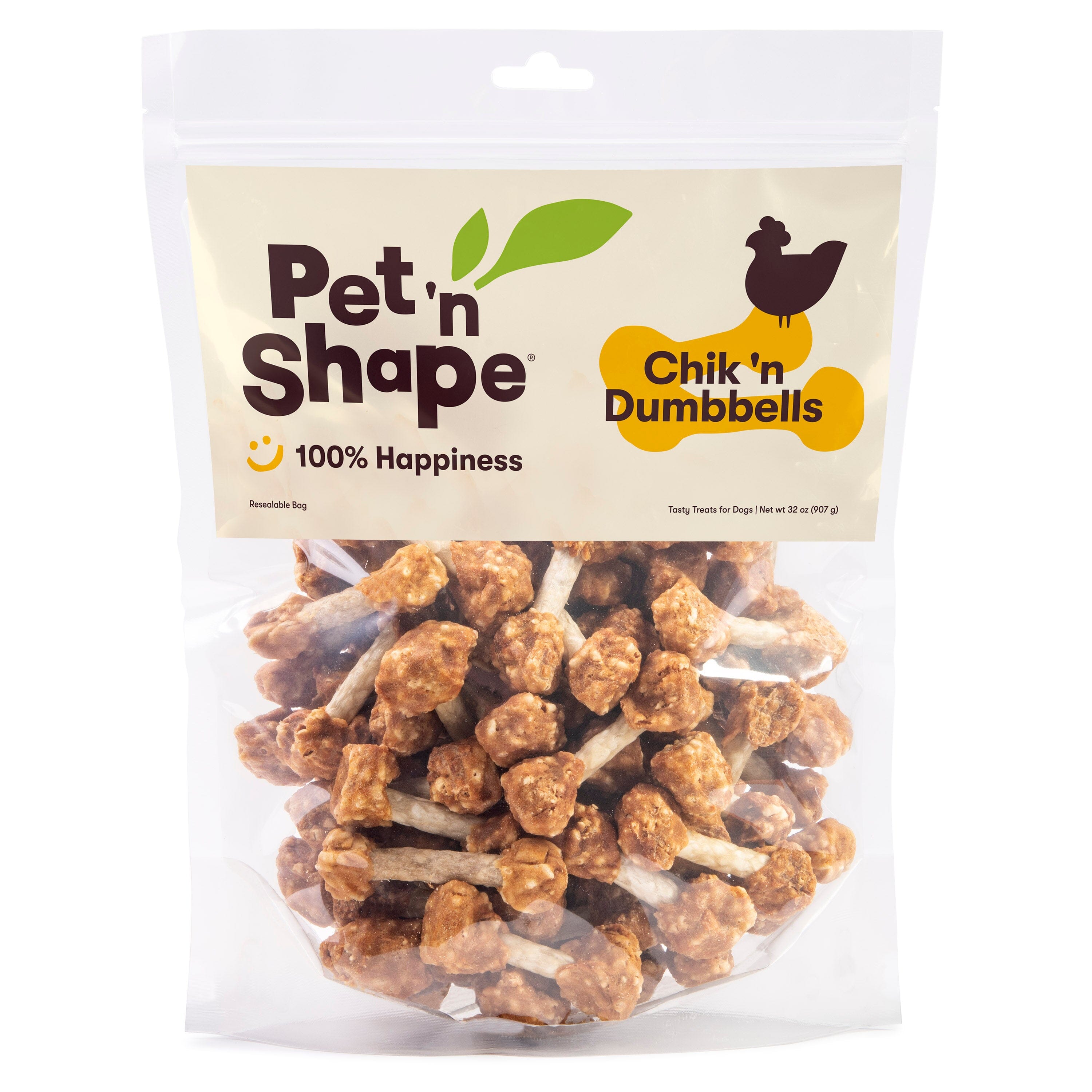 Pet 'N Shape Chik 'n Dumbbells Dog Treat - 32 Oz  