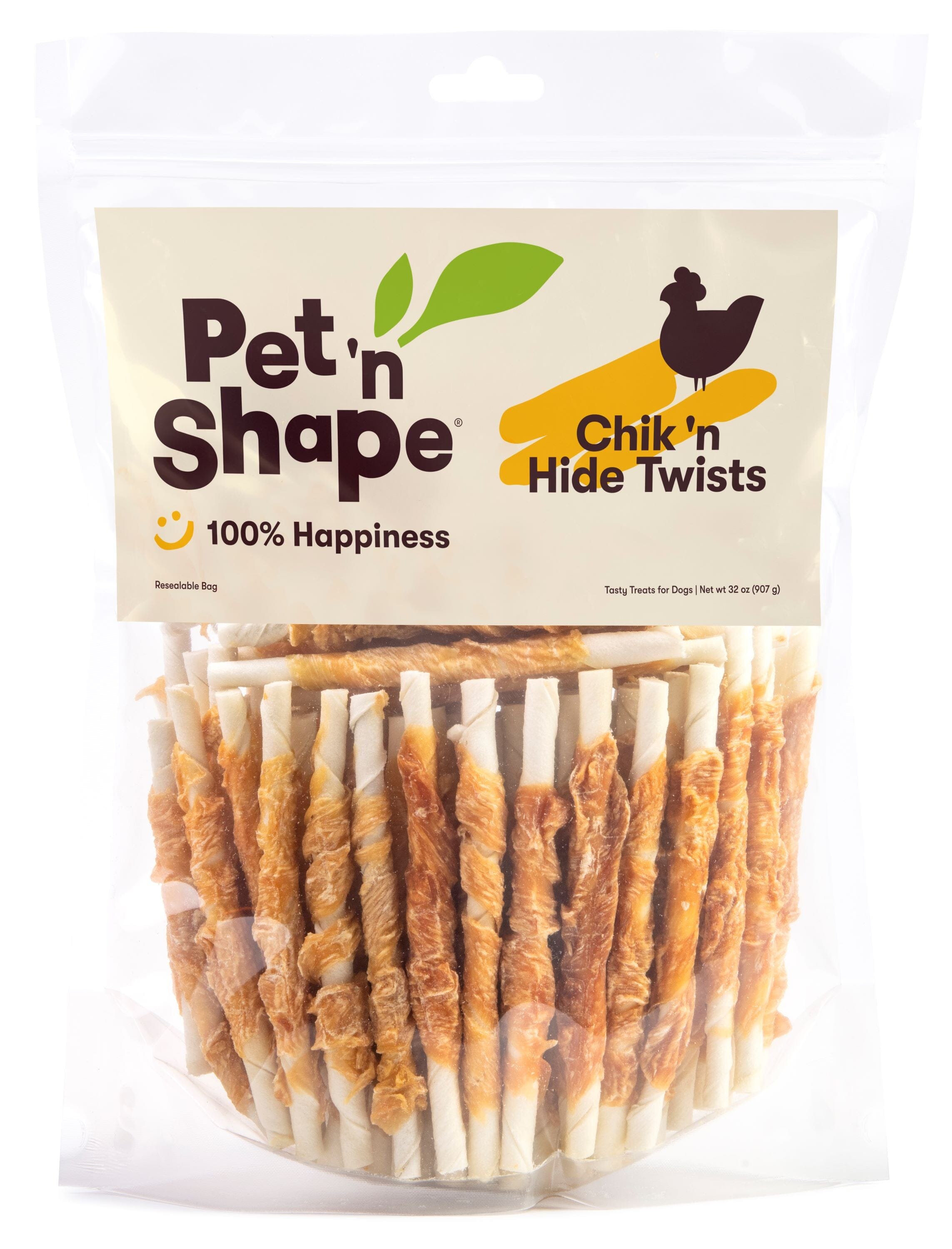 Pet 'N Shape Chik 'n Hide Twists Dog Treats - 32 Oz  