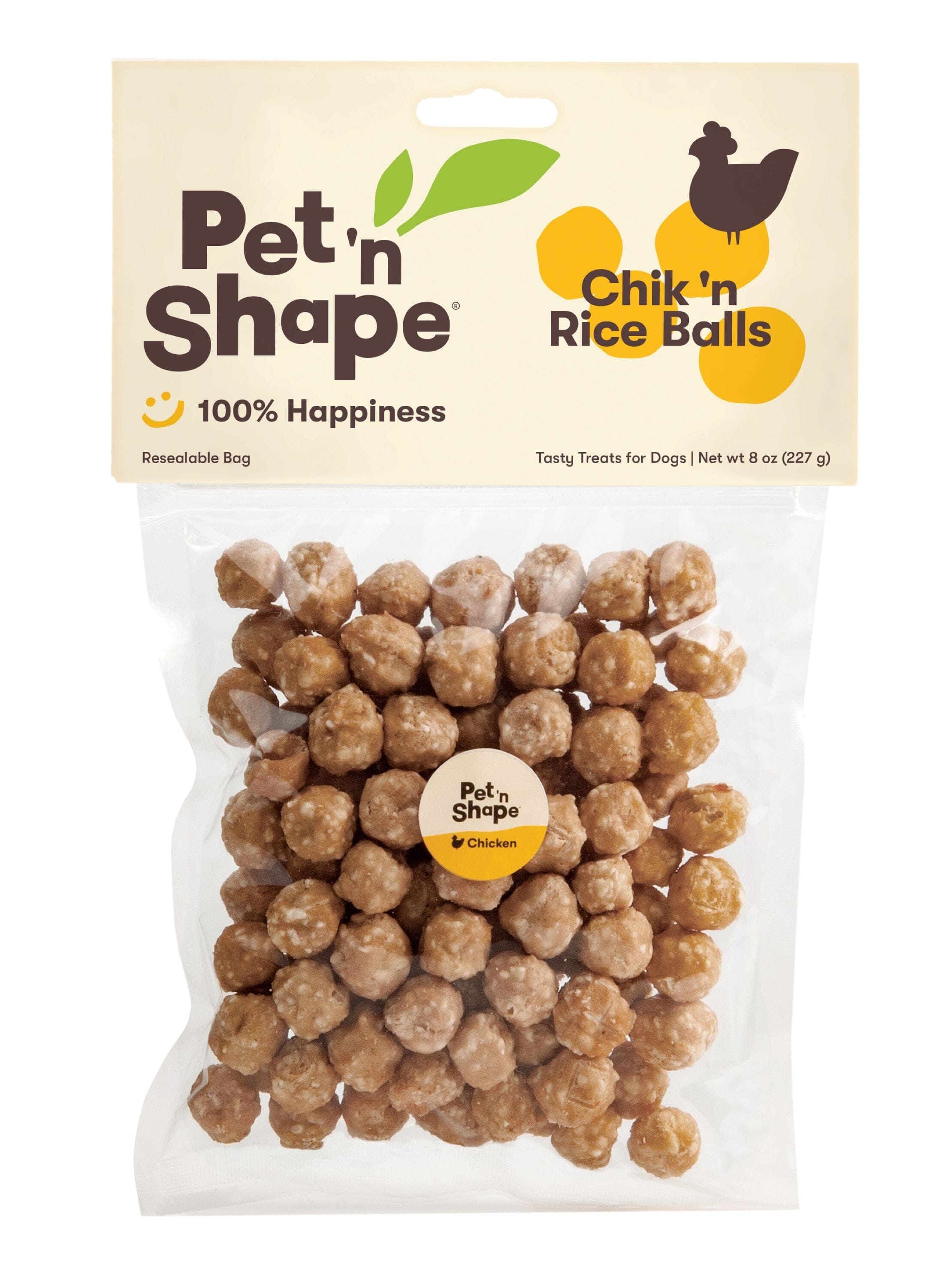 Pet 'N Shape Chik 'n Rice Balls Dog Treats - 8 Oz  