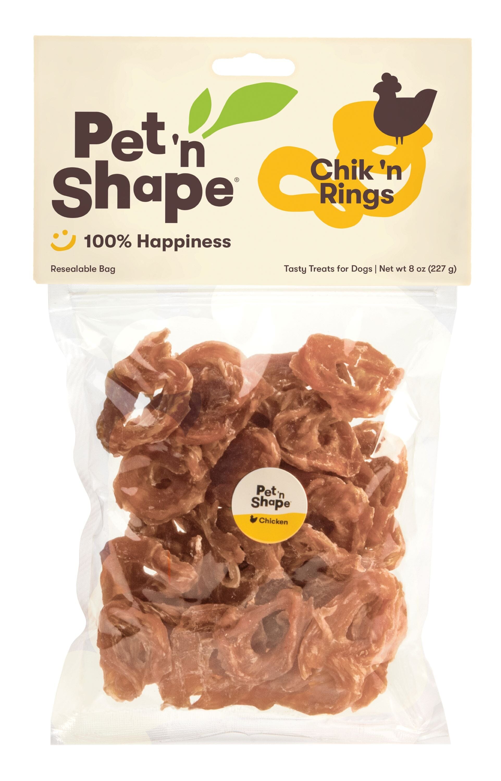 Pet 'N Shape Chik 'n Rings Dog Treat - 8 Oz  