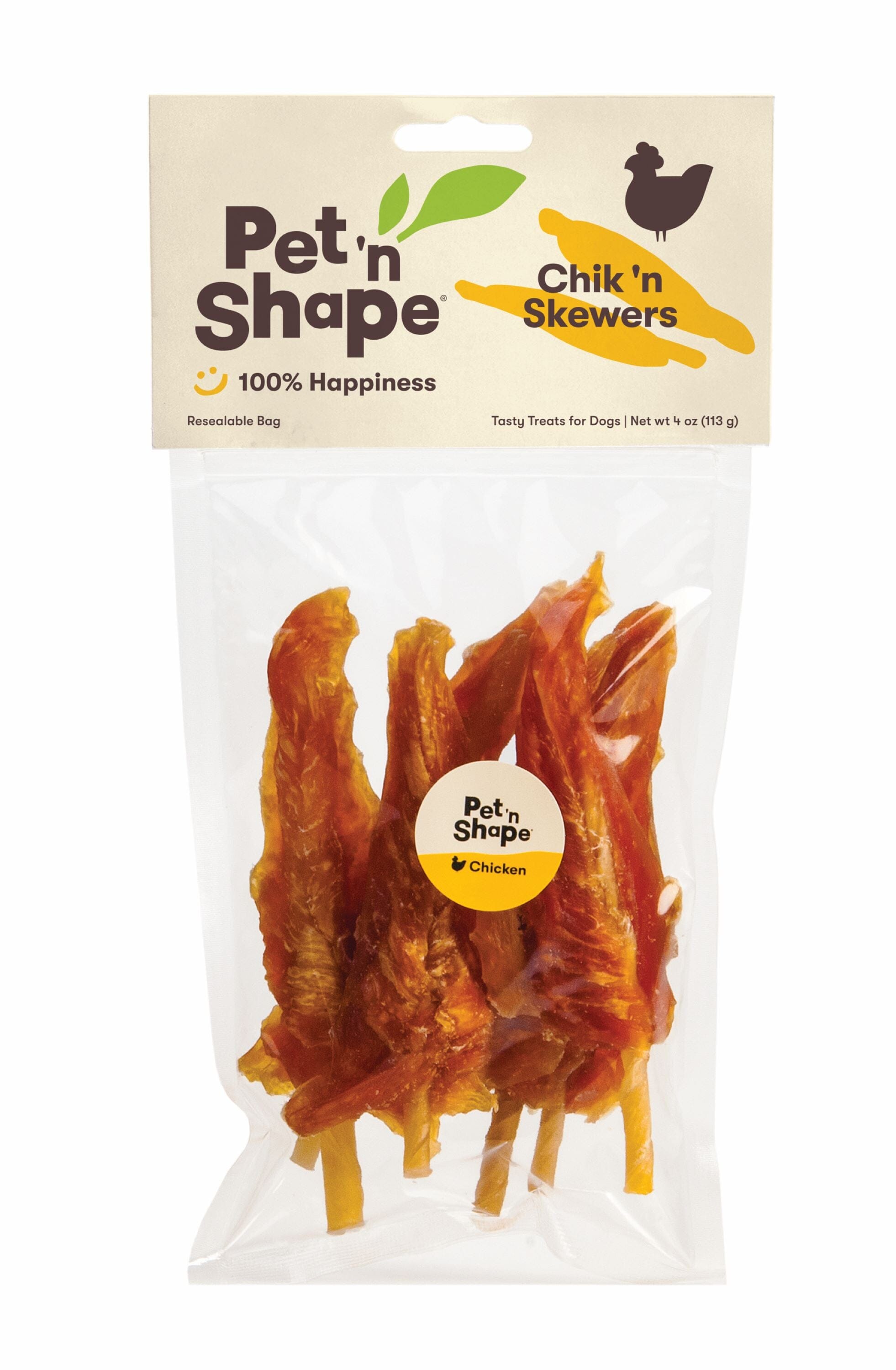 Pet 'N Shape Chik 'n Skewers Dog Treat - 4 Oz  