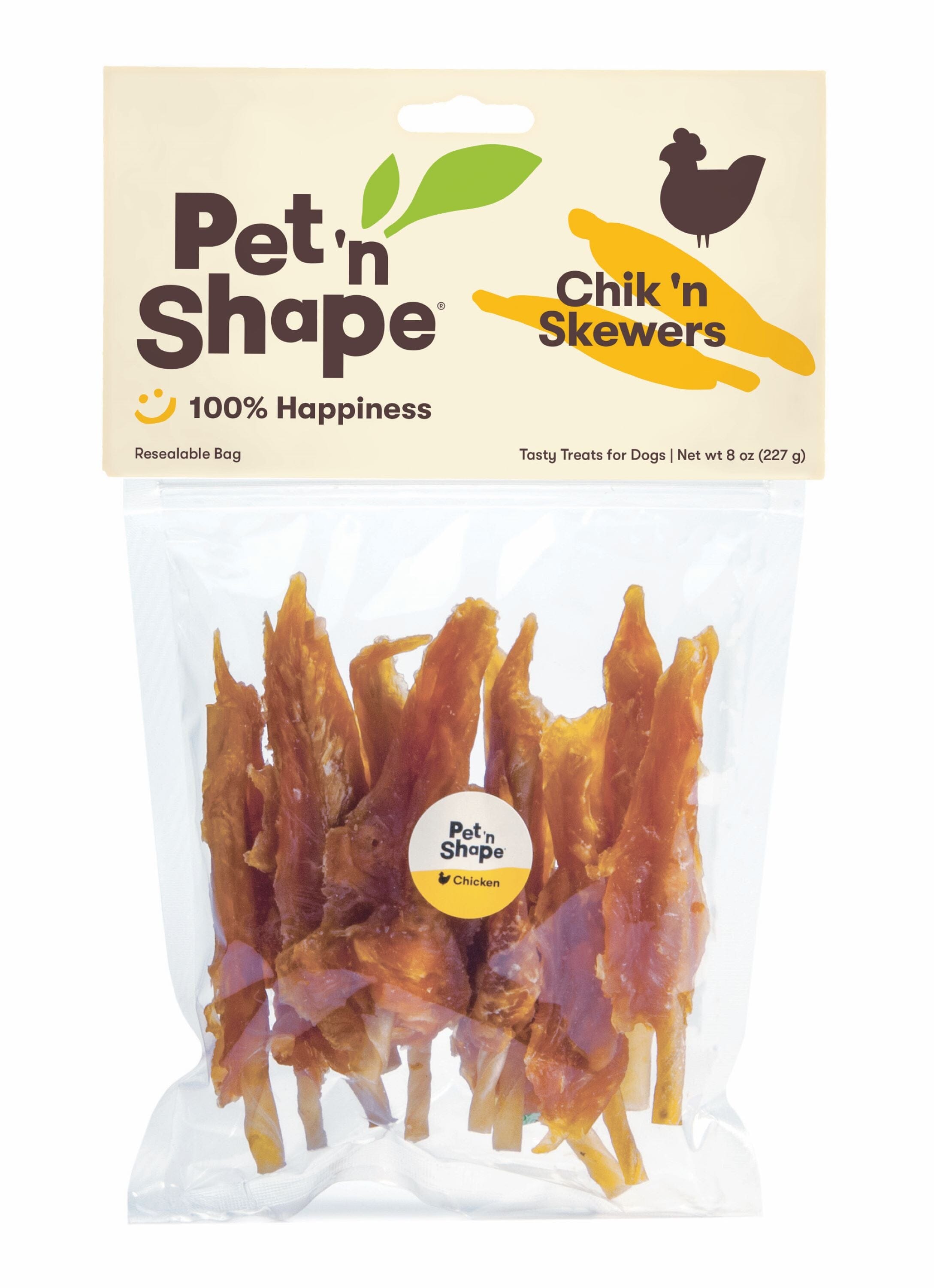 Pet 'N Shape Chik 'n Skewers Dog Treat - 8 Oz  