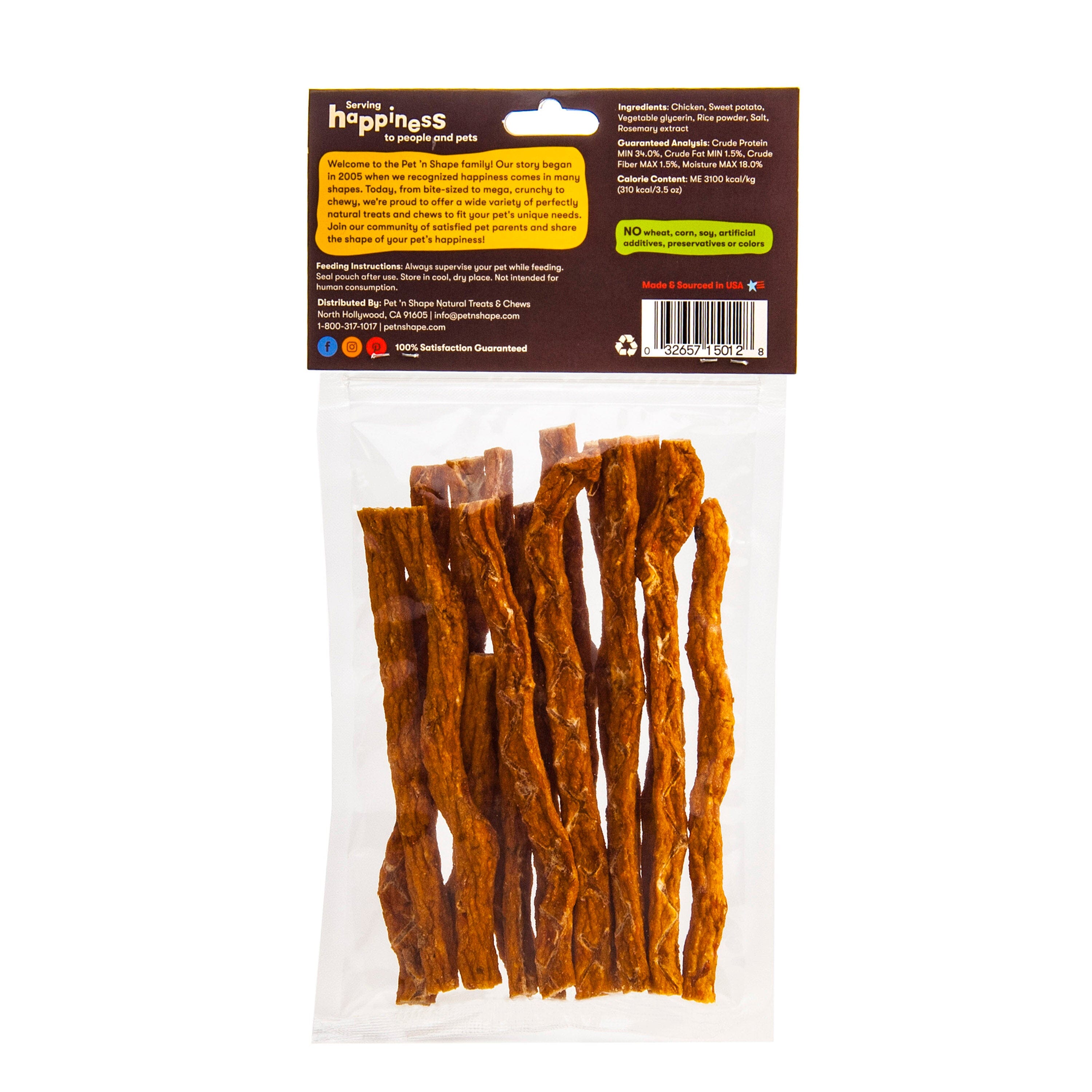 Pet 'N Shape Chik 'n Sweet Potato Stix Dog Treat - 3.5 Oz  