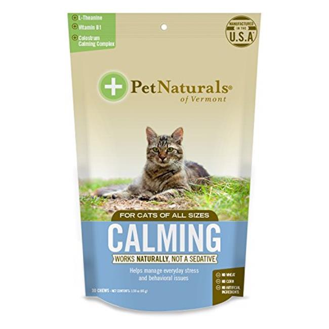 Pet Naturals of Vermont Calming Supplements for Cats - 30 ct Pouch  