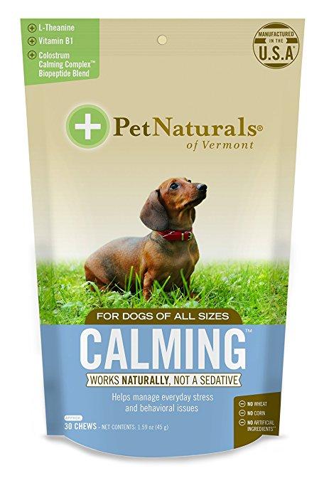 Pet Naturals of Vermont Calming Supplements for Dogs - 30 ct Pouch  