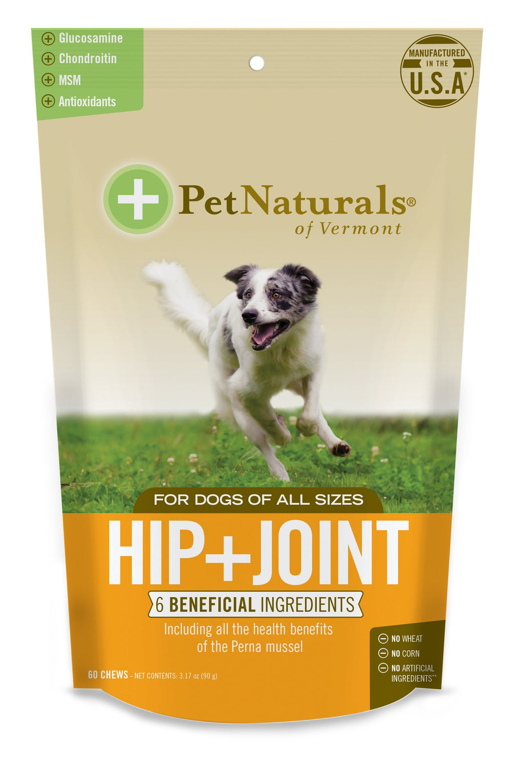 Pet Naturals of Vermont Hip & Joint Dog Supplements - 60 ct Pouch  