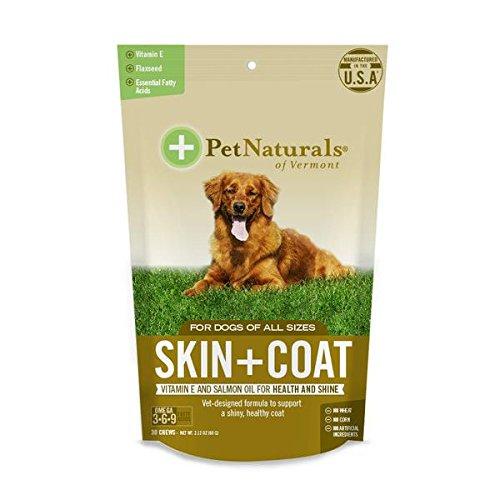 Pet Naturals of Vermont Skin & Coat for Dogs Dog Supplements - 30 ct Pouch  