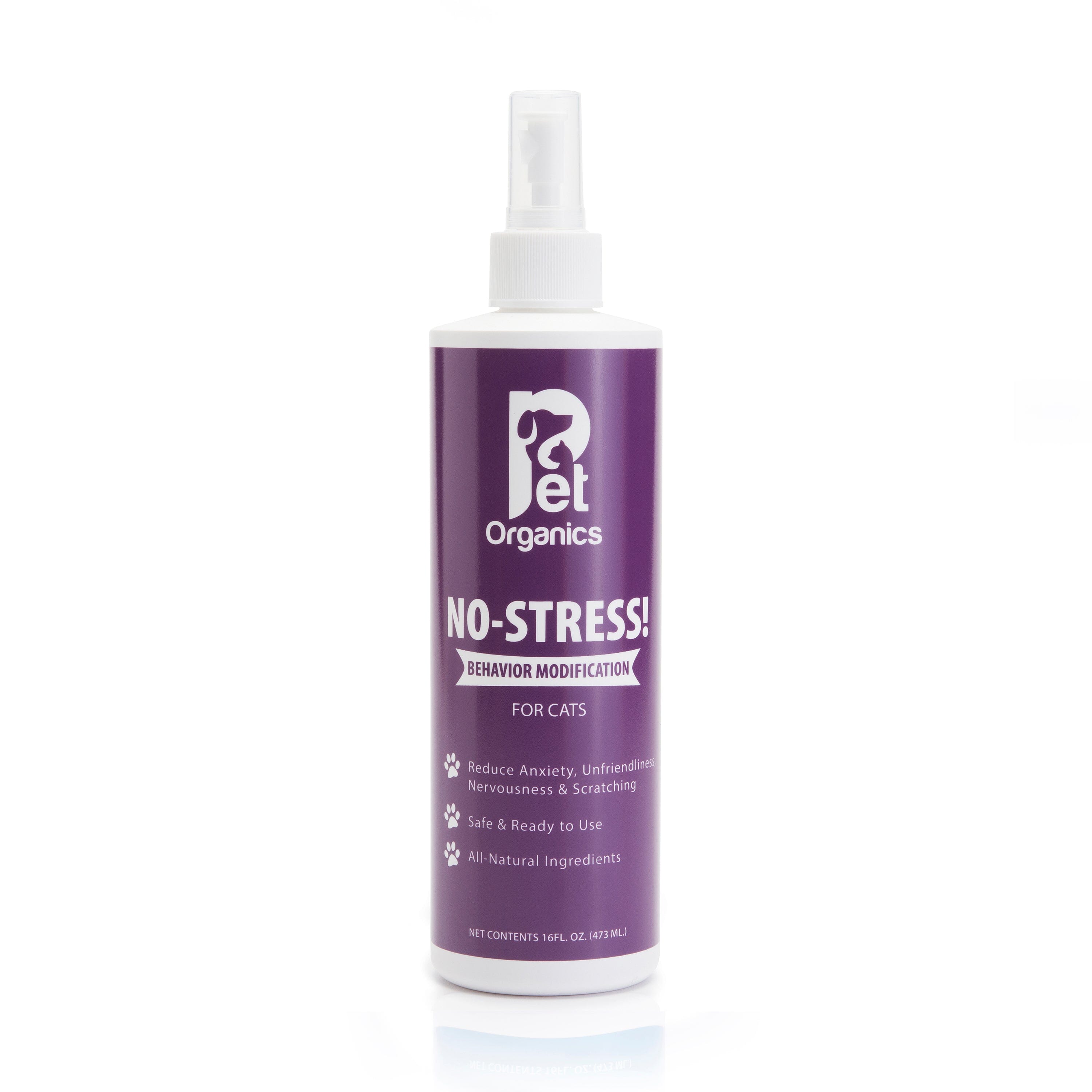 Pet Organics No-Stress Behavior Modification Spray for Cats - 16 Oz  