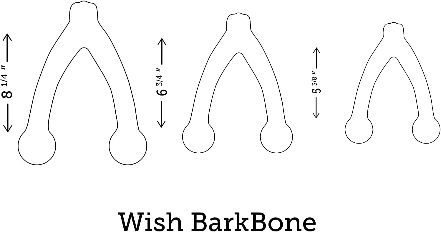 Pet Qwerks BarkBone Nylon WishBone Bacon for aggressive Chewers - Large  