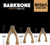 Pet Qwerks BarkBone Nylon WishBone Bacon for aggressive Chewers - Medium  