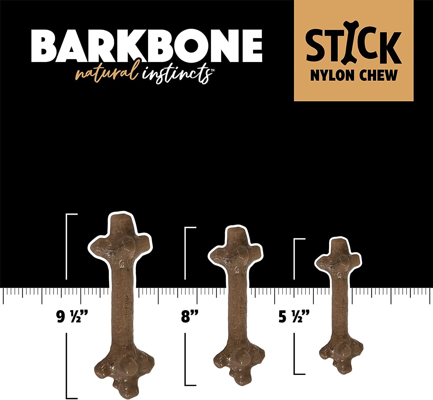 Pet Qwerks BarkBone Stick Mint/Breath Nylon Dog Chews - Extra Large  