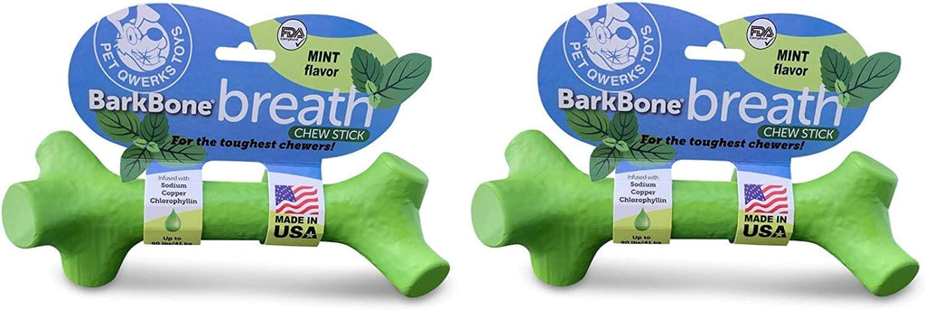 Pet Qwerks BarkBone Stick Mint/Breath Nylon Dog Chews - Large  