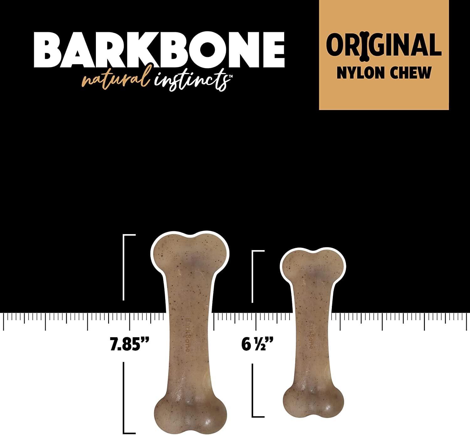 Pet Qwerks Made-in-the-USA Bacon and BBQ BarkBone - Extra Large  